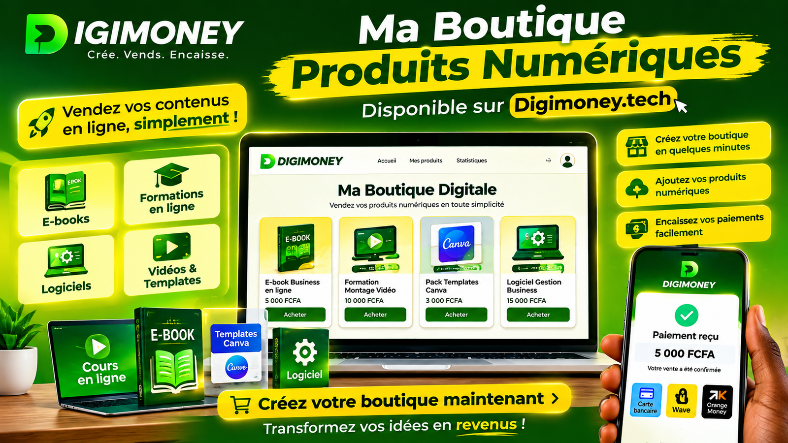 Achetez vos produits numériques
